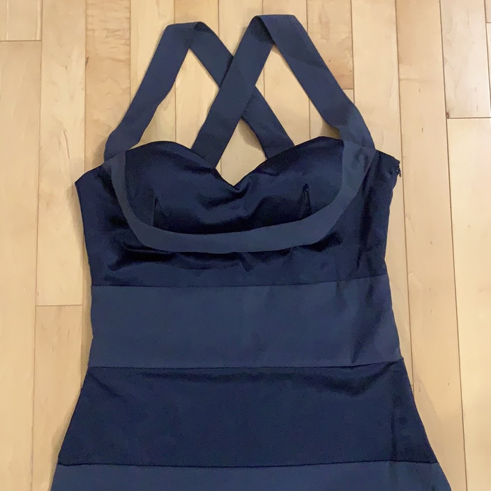 Arden B. Satin satin bustier dress